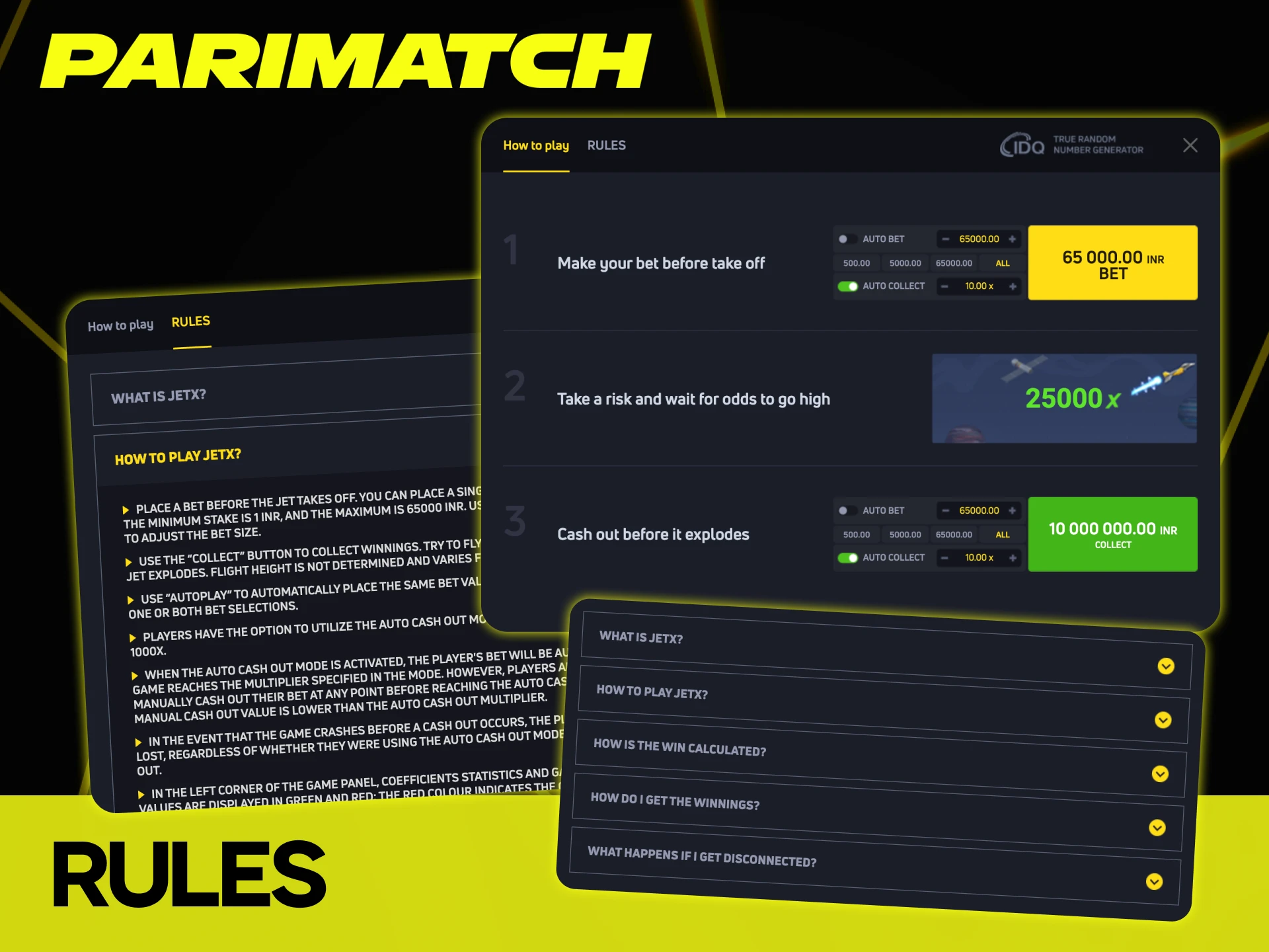 The Parimatch JetX rules are simple.