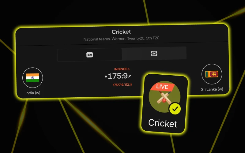Place your bets in real time at Parimatch cricket.
