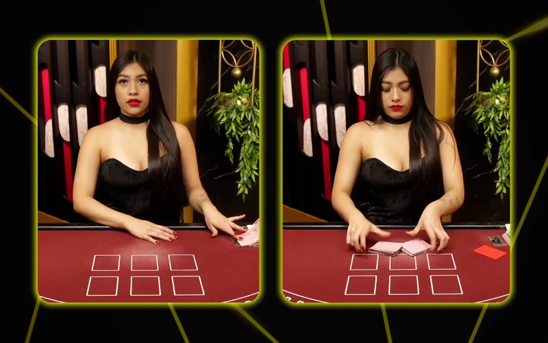 Play with real dealer at Teen Patti Parimatch game.