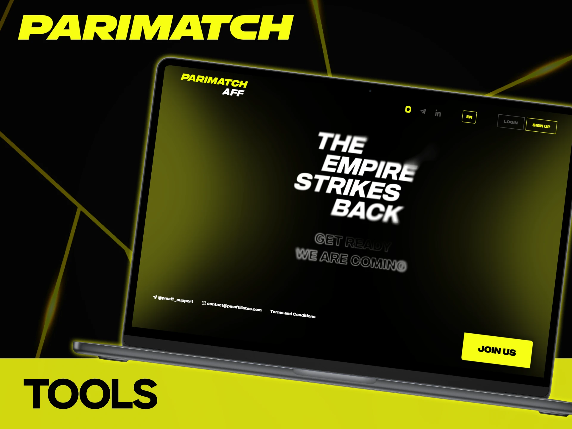 Parimatch provides several professional tools for affiliates.