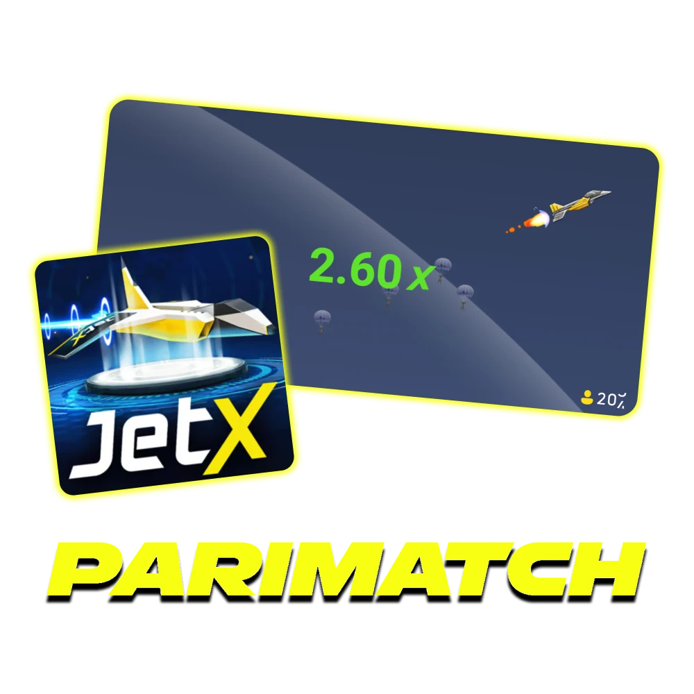 Play JetX crash game and win at Parimatch official casino.
