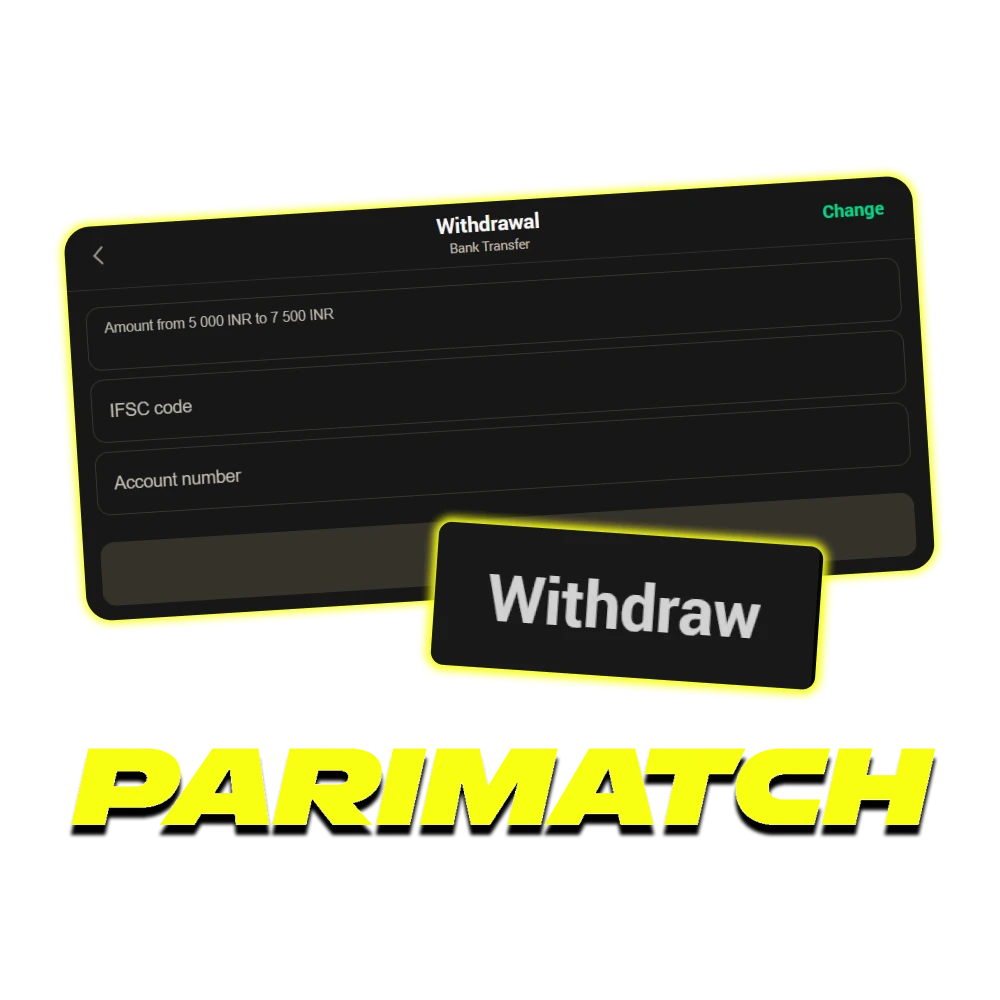 Parimatch offers plenty of options for withdraw your winnings.