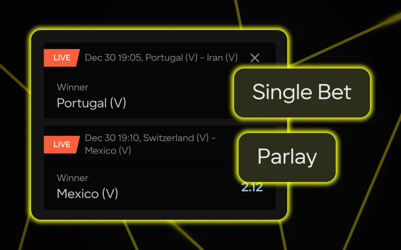 You can choose express or system football bets at Parimatch.